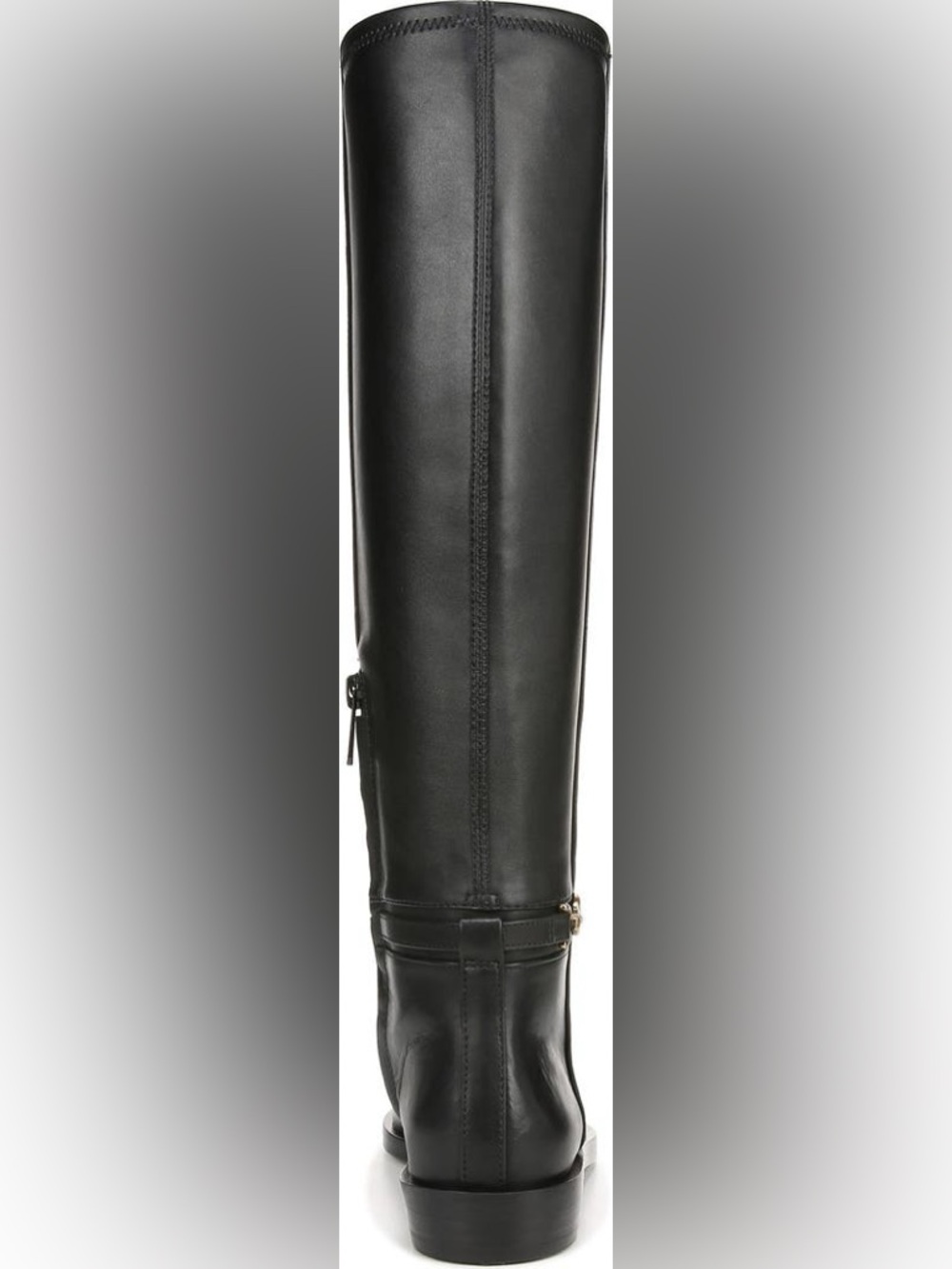 SAM EDELMAN $229 Clive Black Tall Leather Riding Boots Gold Accent Size 6.5 NEW - Picture 8 of 13
